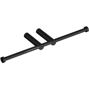 Cosmic Double Toilet Roll Holder Without Cover Matte Black Logic