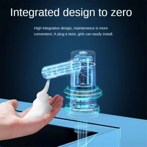 Tlily - Countertop Sink Faucet Soap Dispenser Infrared Induction Automatic Bathroom Dispensers Liquid Silver