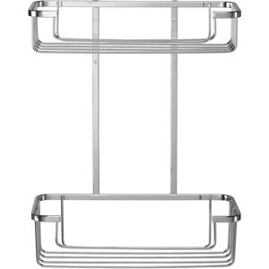 Croydex Rust Free 2 Tier Cosmetic Shower Caddy Basket Bathroom Organiser