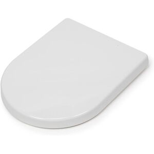 Telese Polyprop Stick n Lock D-Shape Seat White - Croydex