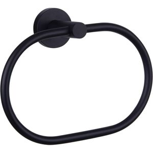 Linghhang - Matte Black Stainless Steel Rotating Towel Rack Kitchen Bathroom Accessories Household Drying and Storage Holder