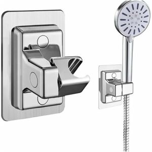 Csparkv - Shower Head Holder, 360° Adjustable Universal Shower Bracket, Powerful Hand Shower Holder No Drilling, Wall Mount Bracket for Bathroom