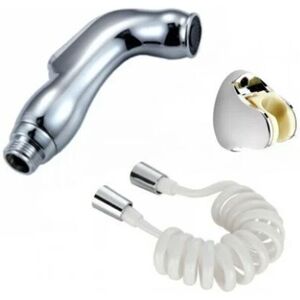 Csparkv - Toilet Bidet Sprayer,Multi-function Handheld Shower Bidet,Press Type Spray Gun,One-button Water Discharge(with 1.5m Spring Tube+Perforated