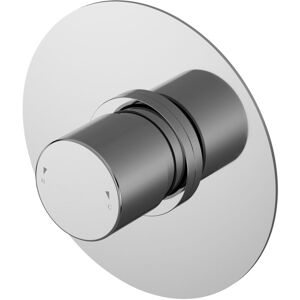 Balterley - Current Contemporary Bathroom Round Concealed Thermostatic Temperature Control Valve, 125mm, Chrome