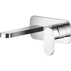 Balterley - Round Wall Mount 2 Tap Hole Basin Mixer Tap & Back Plate - Chrome