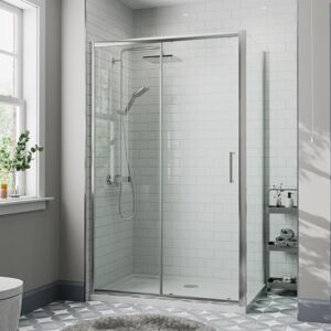 Diamond 1200x760mm Sliding Shower Door & Side Panel 8mm