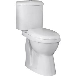 BALTERLEY White Single Flush Comfort Height Toilet Pan, Cistern & Soft Close Seat