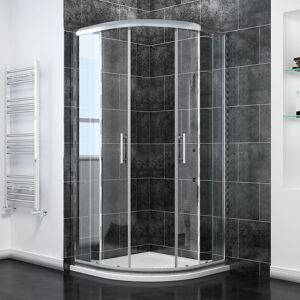 1200 x 800 mm Quadrant Sliding Screen Waterproof Shower Cubicle 6mm Walk in Tempered Glass Bathroom Enclosure - Elegant