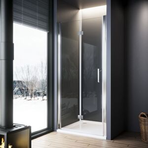 700mm Folding Shower Door Enclosure 6mm Tempered Glass Bi Fold Wetroom Shower Cubicle - Elegant