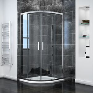 Elegant - 900 x 900 mm Quadrant Shower Cubicle Enclosure Sliding Door Easy Clean