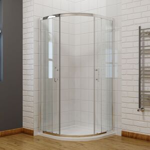 900x800mm Offset Shower Cabin 6mm Nano Coated Glass Wet Room Shower Screen - Elegant