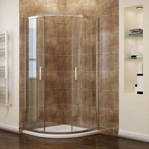 Nano Coated Quadrant Shower Enclosure 900x900mm Tempered Glass Shower Cabin Wet Room with 900x900mm Shower Tray and Waste Trap - Elegant