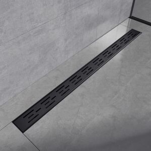 Emke - 2 in 1 Tile Insert Linear 304 Stainless Steel Rectangle Linear Bathroom Floor Drain with Floor Drain Core Filter Screen, 900mm