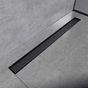 Emke - 304 Stainless Steel Floor Drain Tile Insert Shower Linear Wet Room Drain, 2 in 1 Shower Drain, 800mm