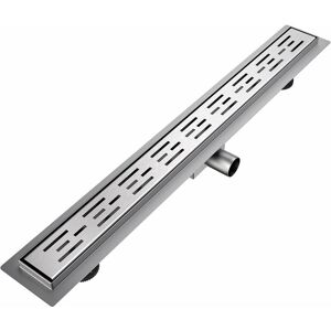 Emke - Shower Drain Linear Drain Invisible Linear Floor Shower Drain, Stainless Steel Drain with Odor Stop and Hair Strainer, High Flow Capacity