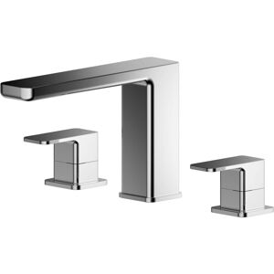 Balterley - Square Deck Mounted 3 Tap Hole Bath Filler Tap - Chrome