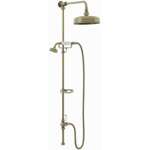 Enki - Downton Shower Riser Rail Kit Watercan Antique Bronze RG046