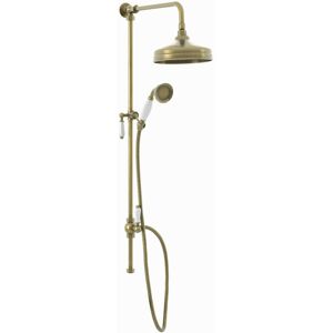 Enki - Downton Shower Riser Rail Kit Watercan Antique Bronze RG045