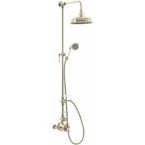 Enki - Downton 2-Outlet Shower Set Brass English Gold White 200mm