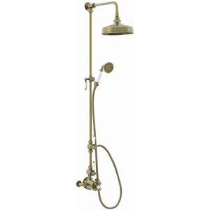 ENKI Downton 2-Outlet Shower Set Brass Antique Bronze 200mm