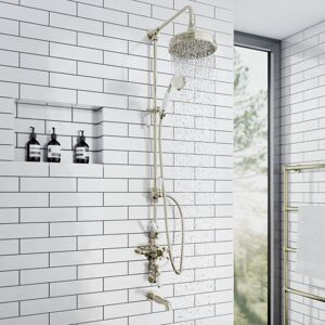 Enki - Downton Triple Valve Shower 3-Outlet English Gold 200mm