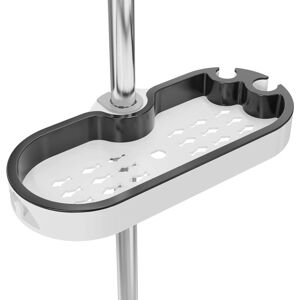 ZVD - No Drilling Shower Shelf - Adjustable Soap Dish Loop Hook Rail