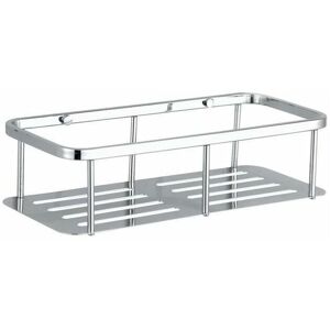 DEWDAT Exclusive Stainless Steel Shower Caddy - Bathroom Tub Shelf Shower Tray Wall Mounted Corner Shelf Bracket (Stainless Steel, 1 Tier)