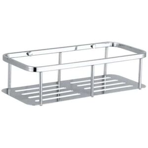 ZVD Exclusive Stainless Steel Shower Caddy - Bathroom Tub Shelf, Shower Tray, Wall Mounted Corner Shelf Holder (Stainless Steel, 1 Tier)
