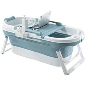 Fimous - Portable Foldable Bathtub Adults Free Standing Soaking Bath Tub for Bathroom Spa