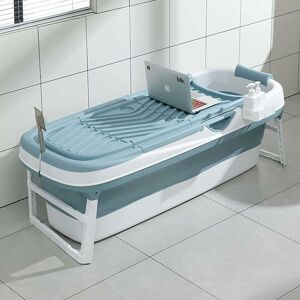 Fimous - Portable Folding Shower Bathtub Adult Freestanding Bathtub for Small Bathrooms with Soap Basket