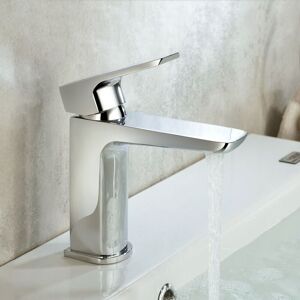 Nes Home - Astra Modern Cloakroom Chrome Basin Mono Mixer Tap & Waste