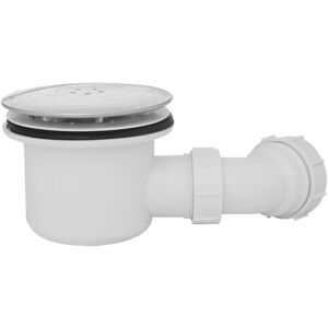 NRG - Fluidmaster 90mm Fast Flow Waste Trap for Shower Enclosure Tray Chrome Cover