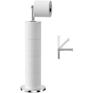 TINOR Free Standing Toilet Paper Holder, Stainless Steel Toilet Paper Dispenser, Toilet Paper Holder Stand with Heavy Base, Rustproof Toilet Roll Holder