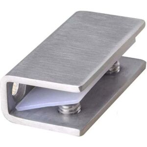 YMYNY Glass Shower Door Fixing Clamps 2 Pack Stainless Steel Fixed Hinges 8-12mm Wall Brackets mumu