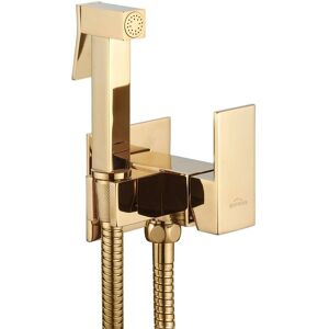 INVENA Gold Black Chrome Concealed Bidet Tap In-Wall Bathroom Wallmounted Brass Shower Sprayer Mixer