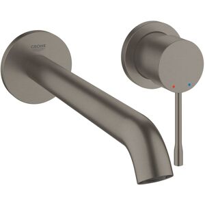 Grohe - Essence Single-Lever Basin Mixer, L-Size, wall-mounted, 2 holes, Brushed Hard Graphite (29193AL1)