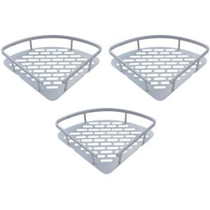 Groofoo - Triangular Shower Caddy Shelf Bathroom Wall Corner Rack Storage Organizer Holder