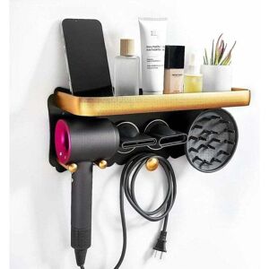 ZVD Hair Dryer Holder, Large Metal Wall Mount for Dyson Hair Dryer, Hair Dryer and Accessories Holder, Supersonic Hair Dryer Holder, Magnetic Metal