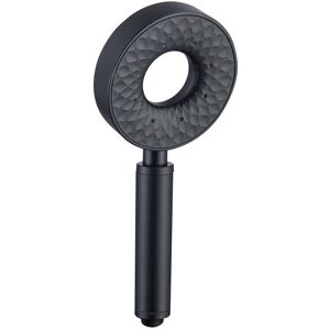 ZVD - High Pressure Shower Head - Anti-Limescale, 3 Functions, abs, Round, Black