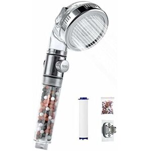 Héloise - High Pressure Shower Head【3+2+1 modes】 Shower head can be disassembled, replaced and reused, With hand shower holder and three-stage