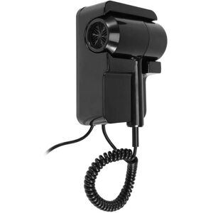 TLILY Hot&Cold Wind Blow Hair Dryer Electric Wall Mount Bathroom Hotel Negative Ion Blower with USB Bracket Black EU Plug