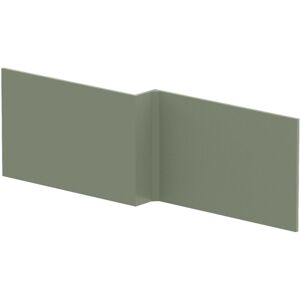 Hudson Reed - Nuie Satin Green 1700mm l Shaped Shower Bath Front Panel - NMP835