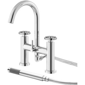 HUDSON REED Nuie Revolution Bath Shower Mixer Tap Pillar Mounted - Chrome