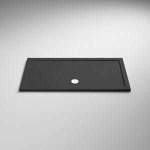 Hudson Reed - Nuie Pearlstone Grey Slate Effect Rectangular Shower Tray 1200mm x 1000mm