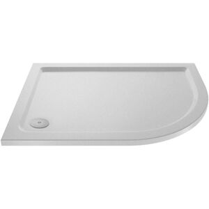 Hudson Reed - Nuie Pearlstone Slip Resistant Offset Quadrant Shower Tray 1200mm x 900mm Right Handed