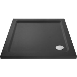 Hudson Reed - Nuie Pearlstone Grey Slate Effect Square Shower Tray 1000mm x 1000mm