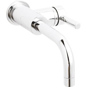 Hudson Reed - Tec Single Lever Side Action Basin Mixer Tap Wall Mounted - Chrome