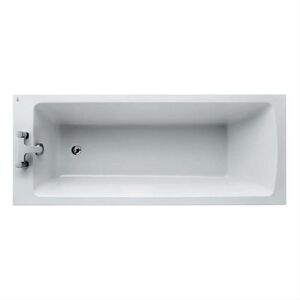 Ideal Standard - Tempo Arc Single Ended Rectangular Bath 1700 x 700mm White 0 Tap Hole (inc Leg Set)