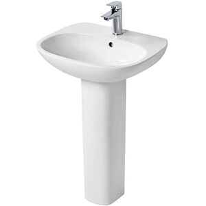Ideal Standard - Tesi Basin and Full Pedestal 500mm Wide 1 Tap Hole