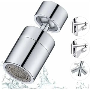 Linghhang - Kitchen Faucet Spout, 360 Degree Rotatable Dual Mode Faucet Aerator, Splash-proof Jet Faucet for Kitchen Sink Bathroom